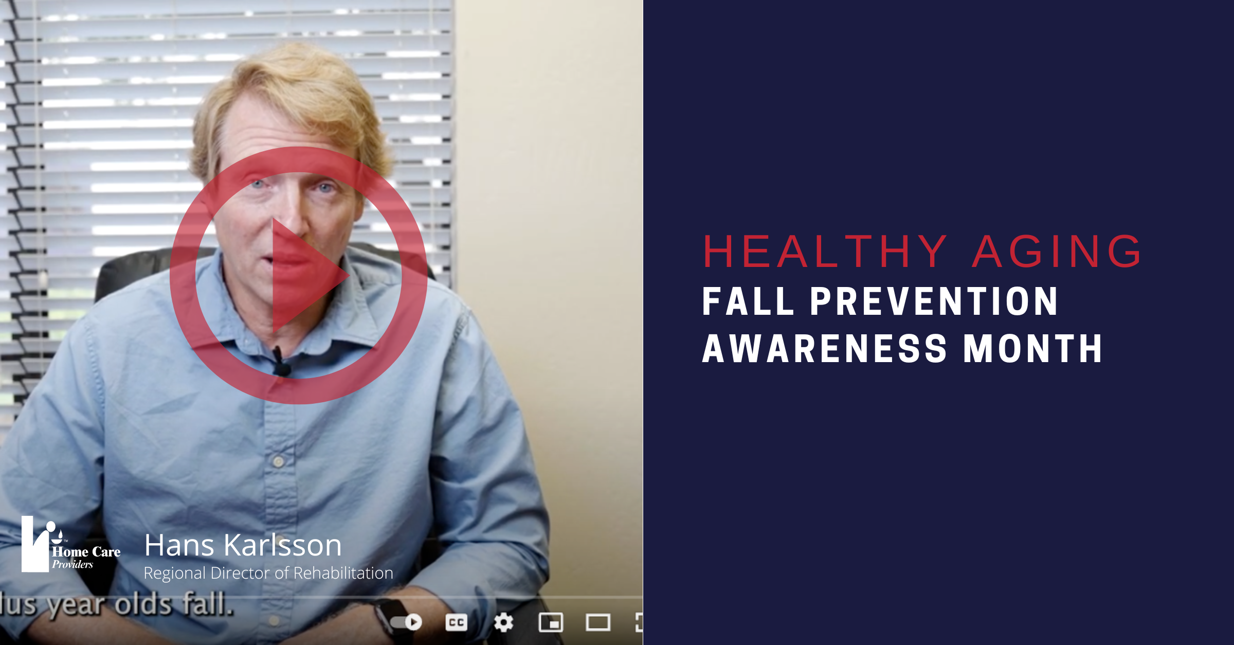 Tips For Healthy Aging | Fall Prevention Awareness Month